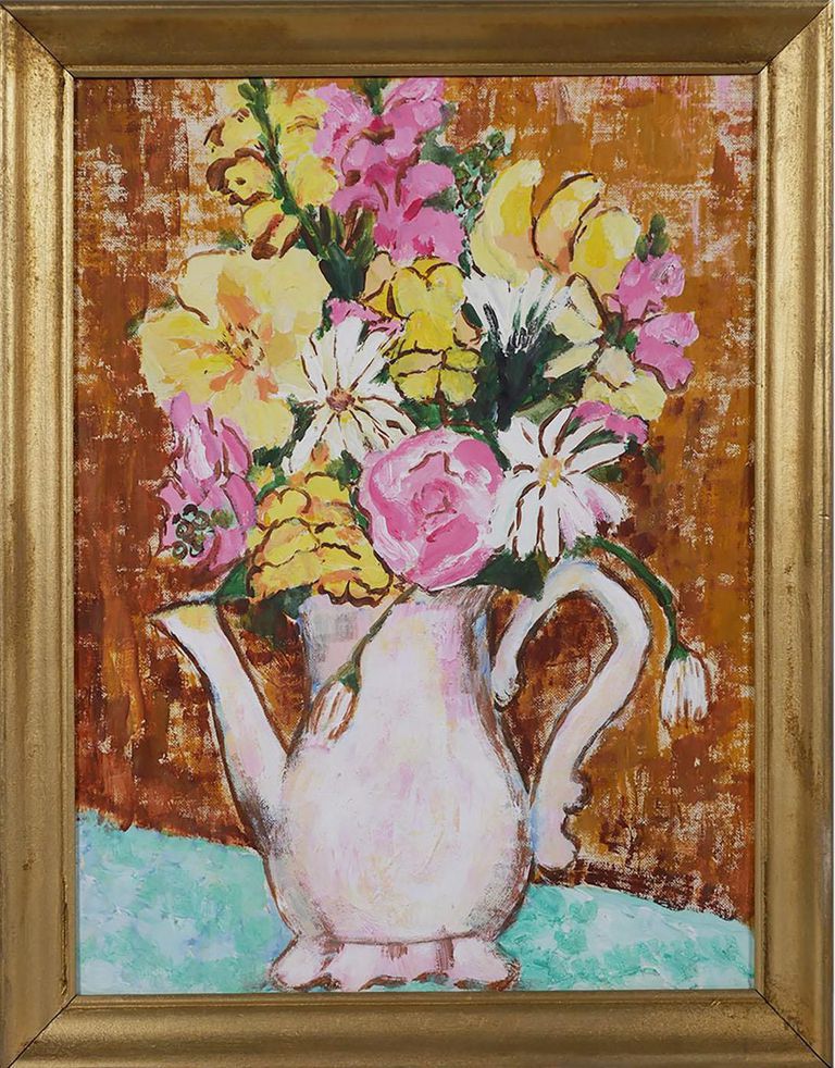 Marianna Stockvig Peterson, Still life with flowers 1969