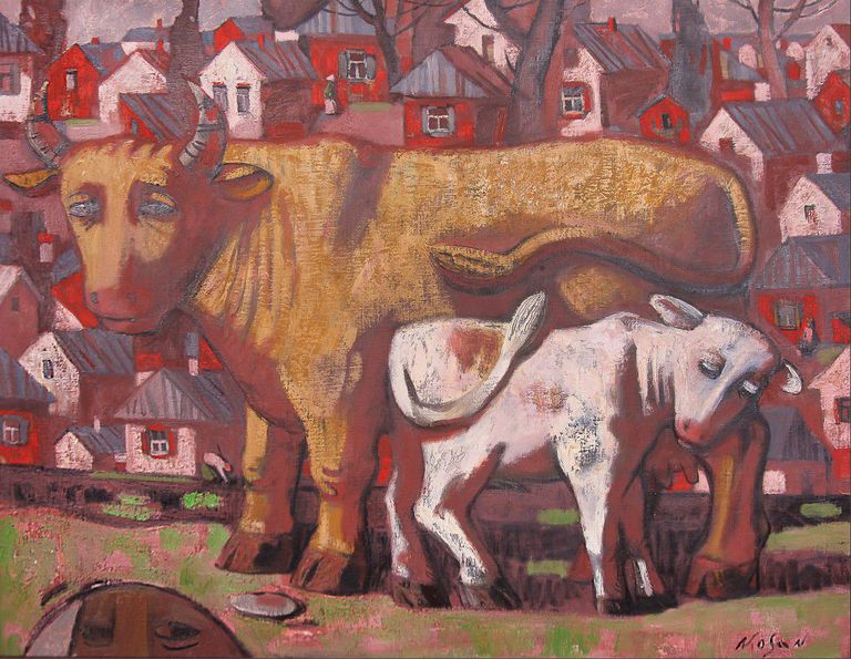 Volodymyr Nosan Cow and Calf 2015