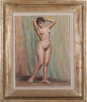 Jos van Hoyvelt "Standing nude with cloth"