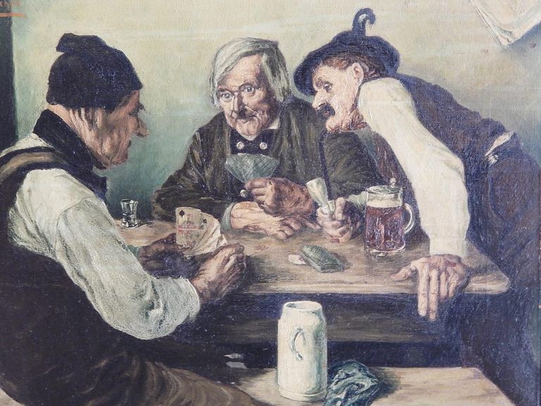 W. Krickel "The Card Players'