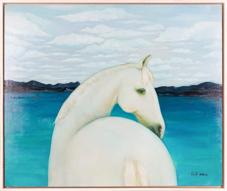 Cheng Junjun (成俊君) 'White Horse On the Other Side' - Contemporary Chinese Art