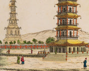 Giulio Ferrario 'Tower of Nanjing/ Nankin' 1824