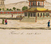 Giulio Ferrario 'Tower of Nanjing/ Nankin' 1824