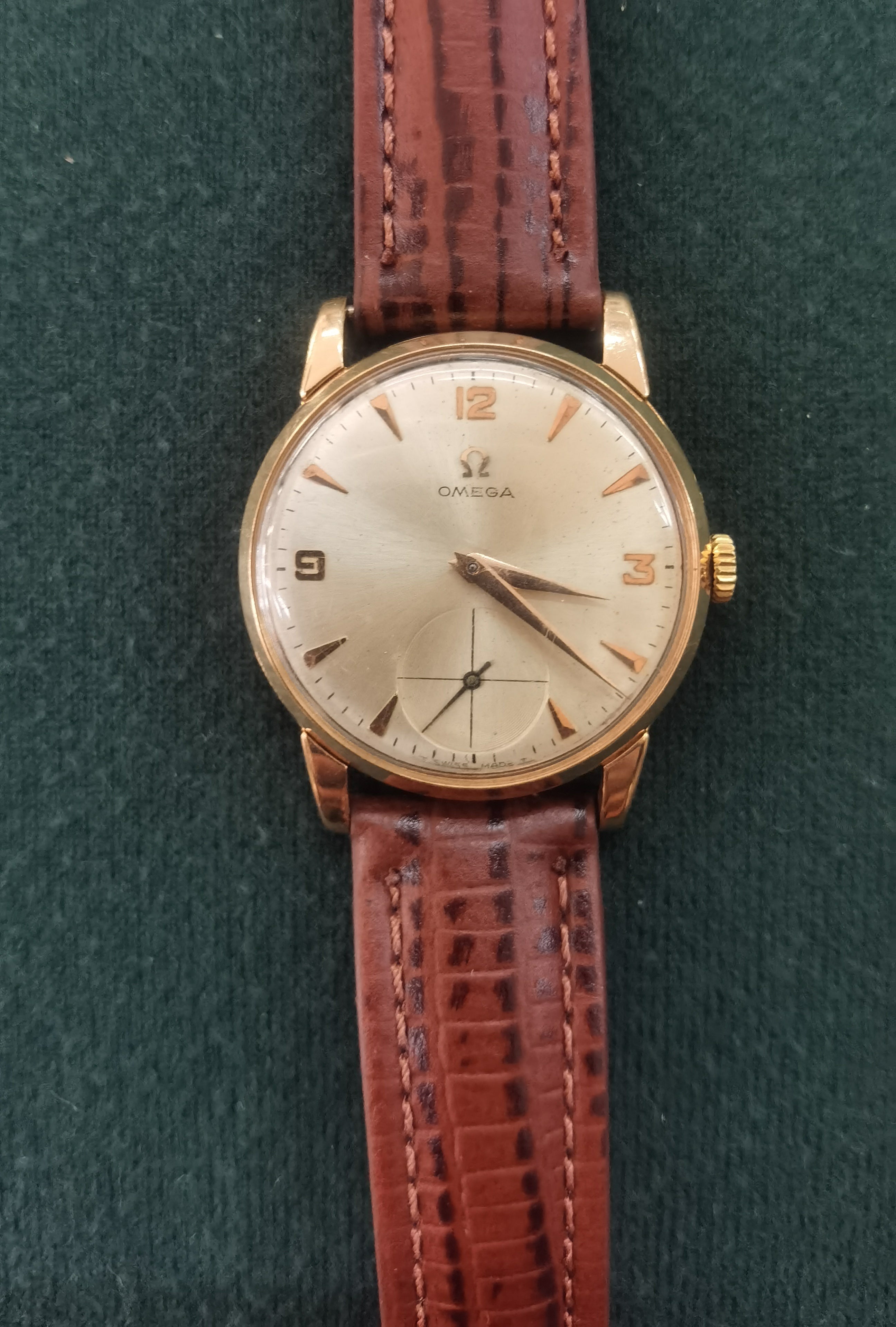 Vintage Omega Tresor 18ct Gold Wrist Watch, Reference 2918