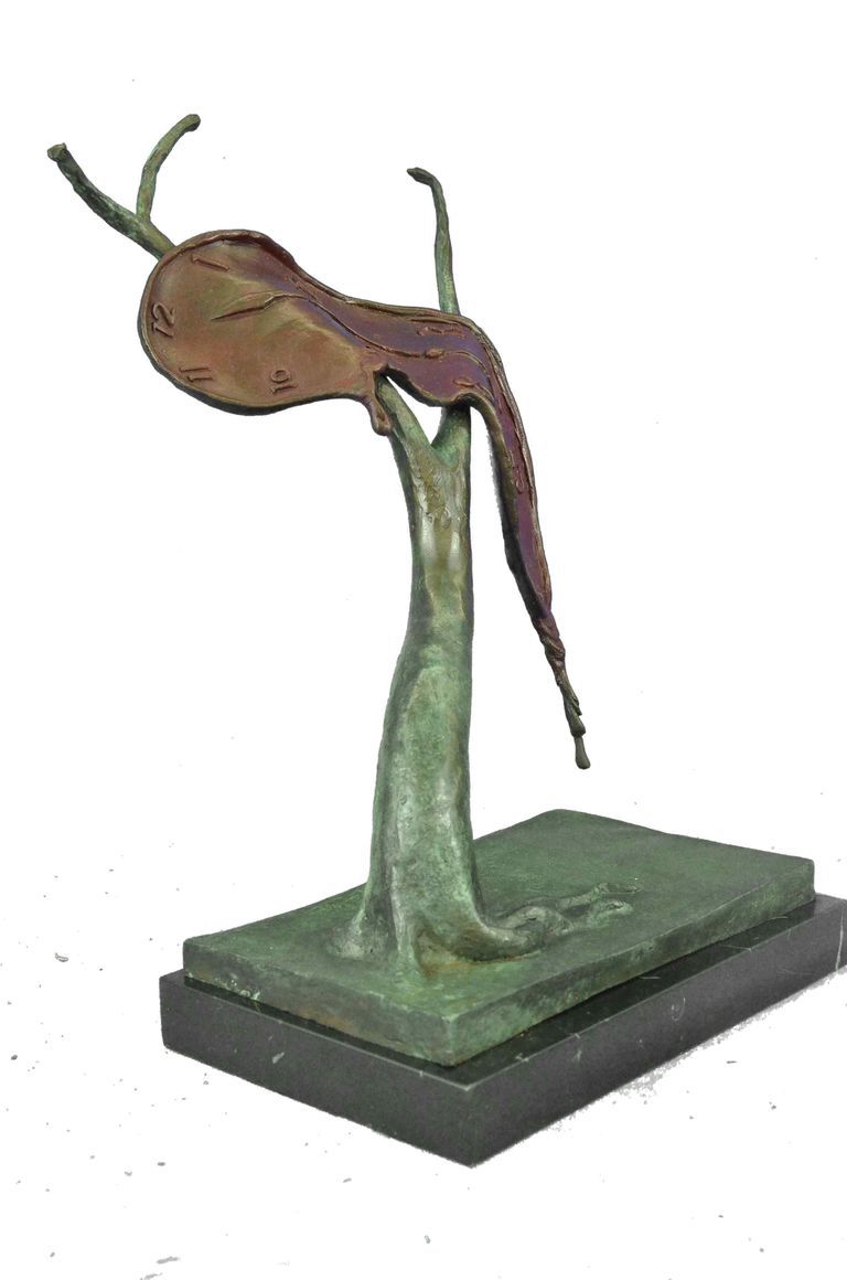 After Salvador Dali, 'Melting clock' - Bronze Sculpture