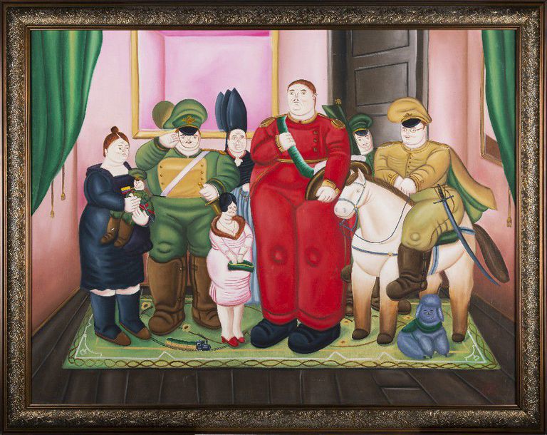 (After) Fernando Botero, "The Military Junta"