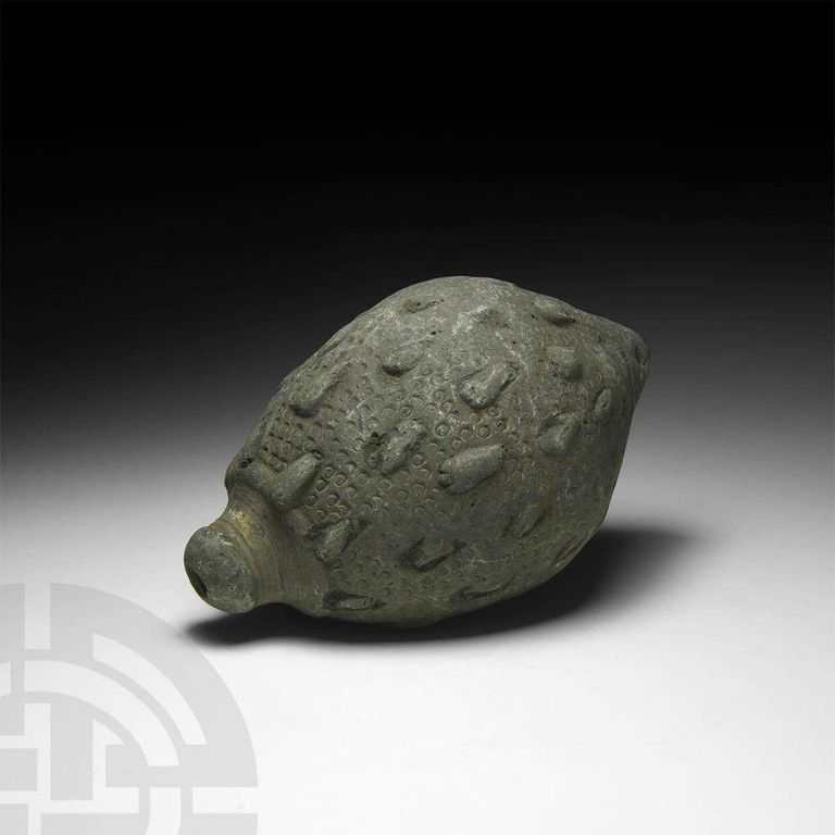 Warrior's Legacy: 9th-11th Century AD Ceramic Hand Grenade - Explosive Artistry