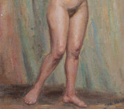 Jos van Hoyvelt "Standing nude with cloth"