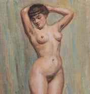 Jos van Hoyvelt "Standing nude with cloth"