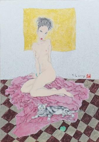 Chaoli Chen 'Naked girl 1' - Contemporary Chinese Art