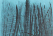 Hans Hartung, 'Black brushstrokes on a turquoise background'