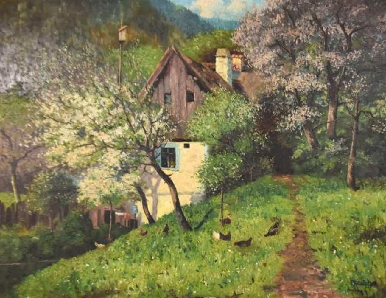 Albert Furtwängler 'Spring landscape'