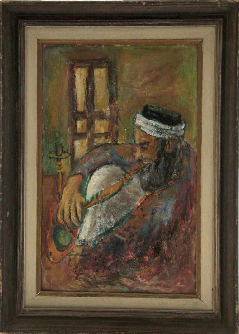 Abraham Shemi Shoham, ''Hookah Smoker''