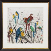 Wu Guanzhong (1919-2010), "The noise of people in front of parrots" Limited edition 99/300